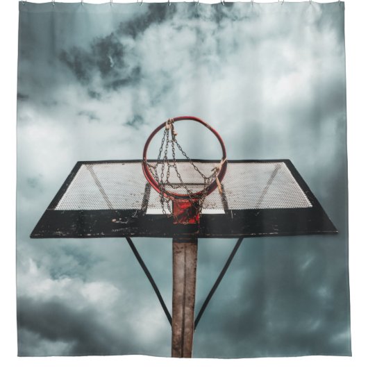 Hübsches Basketballgeschenk Duschvorhang (Vorderseite)