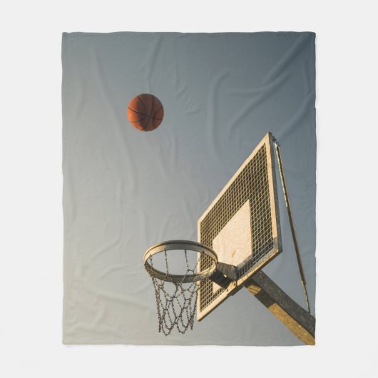 Hübsches Basketballgeschenk Fleecedecke (Vorderseite)
