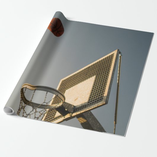 Hübsches Basketballgeschenk Geschenkpapier (Ungerollt)