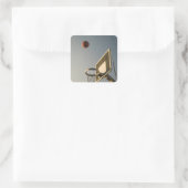 Hübsches Basketballgeschenk Quadratischer Aufkleber (Tasche)