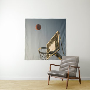 Hübsches Basketballgeschenk Wandteppich