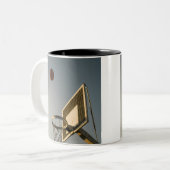 Hübsches Basketballgeschenk Zweifarbige Tasse (Vorderseite Links)