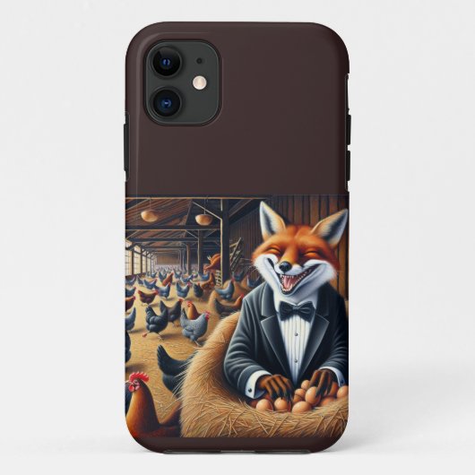 Hübsches Bauernhaus Art Fox in Hen House Stealing  Case-Mate iPhone Hülle (Rückseite)