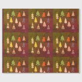 Hübsches Baumwrapping-Papier Geschenkpapier (Flach)