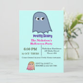 Hübsches Beängstigendes Halloween-Party Pastel The Einladung (Stehend Vorderseite)