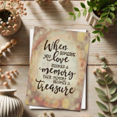 Hübsches Beileid "Ihr Gedächtnis wird zu einem Sch Karte