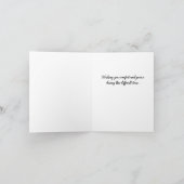 Hübsches Beileid "Ihr Gedächtnis wird zu einem Sch Karte (Innenseite)