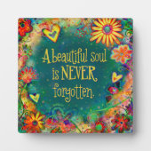 Hübsches Beileid Schönes Soul Zitat Fotoplatte (Vorderseite)