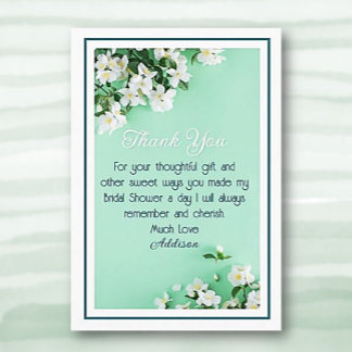 Hübsches benutzerdefiniertes Brautparty Vielen Dan Dankeskarte