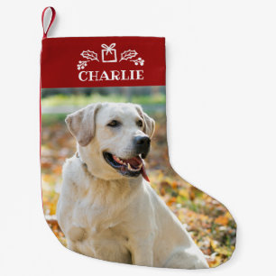 Hübsches benutzerdefiniertes Foto Haustier Hund Kl Kleiner Weihnachtsstrumpf