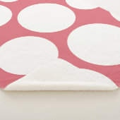 Hübsches Berry in rosa Blanket Sherpadecke (3/4)