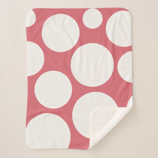 Hübsches Berry in rosa Blanket Sherpadecke (Vorderseite)