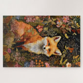 Hübsches besticktes Fox-Jigsaw-Puzzle Puzzle (Horizontal)