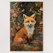 Hübsches besticktes Fox-Jigsaw-Puzzle Puzzle (Vertikal)