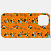 Hübsches Bienenmuster Case-Mate iPhone Hülle (Rückseite (Horizontal))