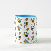 Hübsches Bienenmuster Tasse (Zentrum)