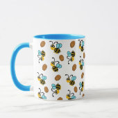 Hübsches Bienenmuster Tasse (Links)