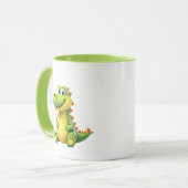 Hübsches Bild eines Plüschkrokodils. Tasse (Vorderseite Links)