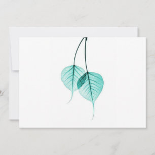 Hübsches Blatt Einladung