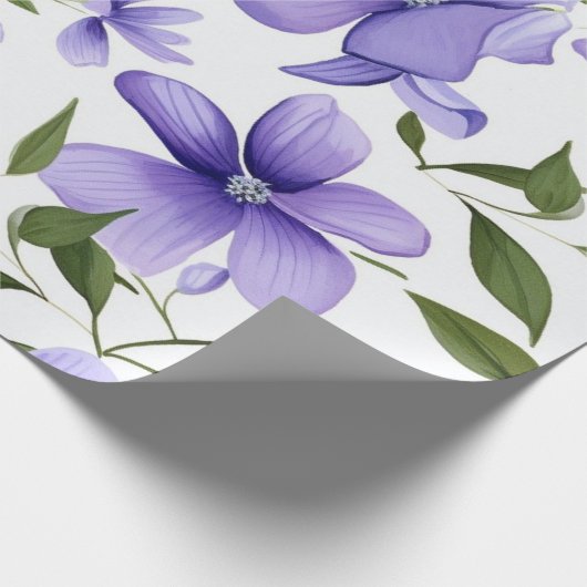 Hübsches Blau Geschenkpapier (Ecke)