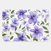Hübsches Blau Geschenkpapier Set (Vorderseite 3)