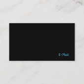 Hübsches Blau und Raven Visitenkarte (Rückseite)