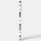 Hübsches Blau und Weiß Chinoiserie Topiary Bow Case-Mate iPhone Hülle (Rückseite / Rechts)