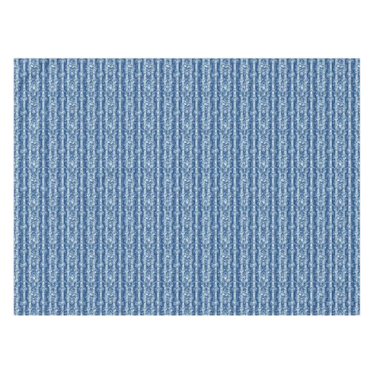 Hübsches Blau und Weiß Toile de Jouy Tischdecke (Vorderseite (Horizontal))