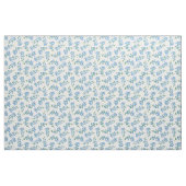 Hübsches Blau Vergiss mich nicht Muster Stoff (Fat Quarter (45,7 x 55,9 cm))