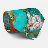 Hübsches blaues Abstraktes Muster Krawatte (Gerollt)