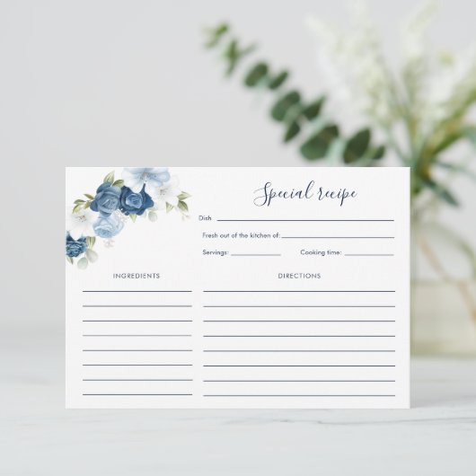 Hübsches blaues Blumenkohl Rezept Brautparty (Stehend Vorderseite)