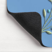 Hübsches blaues Gänseblümchen-u. Mousepad (Ecke)
