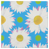 Hübsches blaues gelbes weiße stoff (Nahaufnahme)