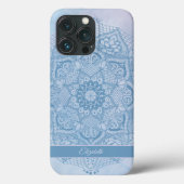 Hübsches Blaues Heiliges Lotus Blume Blossom Manda Case-Mate iPhone Hülle (Rückseite)