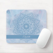 Hübsches Blaues Heiliges Lotus Blume Blossom Manda Mousepad (Mit Mouse)