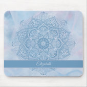 Hübsches Blaues Heiliges Lotus Blume Blossom Manda Mousepad (Vorne)