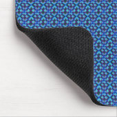 Hübsches blaues Muster-Mousepad Mousepad (Ecke)