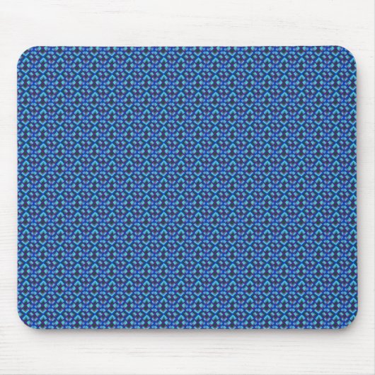 Hübsches blaues Muster-Mousepad Mousepad (Vorne)