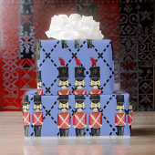 Hübsches blaues Nutcracker Soldier Packpapier