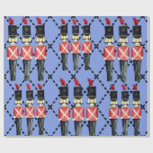 Hübsches blaues Nutcracker Soldier Packpapier (Flach)