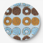 Hübsches blaues pappteller (Vorderseite)