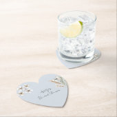 Hübsches blaues Schmetterlingsflora-Brautparty Untersetzer (Vor Ort)