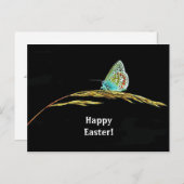 Hübsches blaues Schmetterlingsgras Foto Osterfeier Postkarte (Vorne/Hinten)