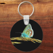 Hübsches blaues Schmetterlingsgras-Foto Schlüsselanhänger (Vorderseite)