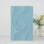 Hübsches blaues Schreibpapier Briefpapier (Stehend Vorderseite)