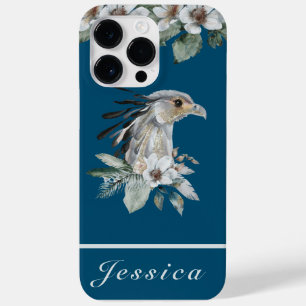 Hübsches Blaues tropisches Vogelgeflecht Case-Mate iPhone 14 Pro Max Hülle