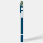 Hübsches Blaues tropisches Vogelgeflecht Case-Mate iPhone Hülle (Rückseite / Links)