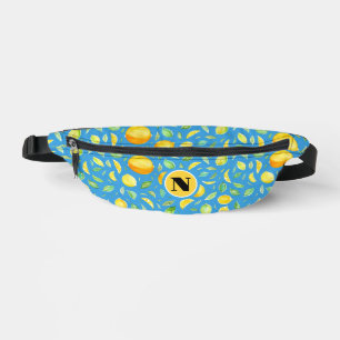 Hübsches blaues und gelbes Zitrus-Wasserfarben-Mon Bauchtasche