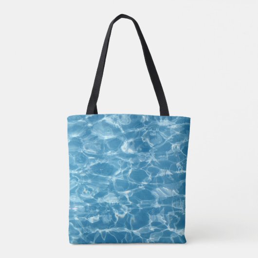 Hübsches blaues Wasser plätschert Sommer-Tasche Tasche (Rückseite)