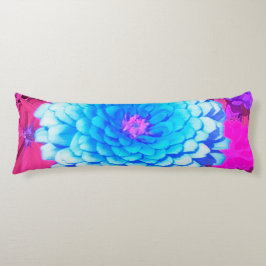 Hübsches blaues Zinnia im Lila Sommergarten Seitenschläferkissen